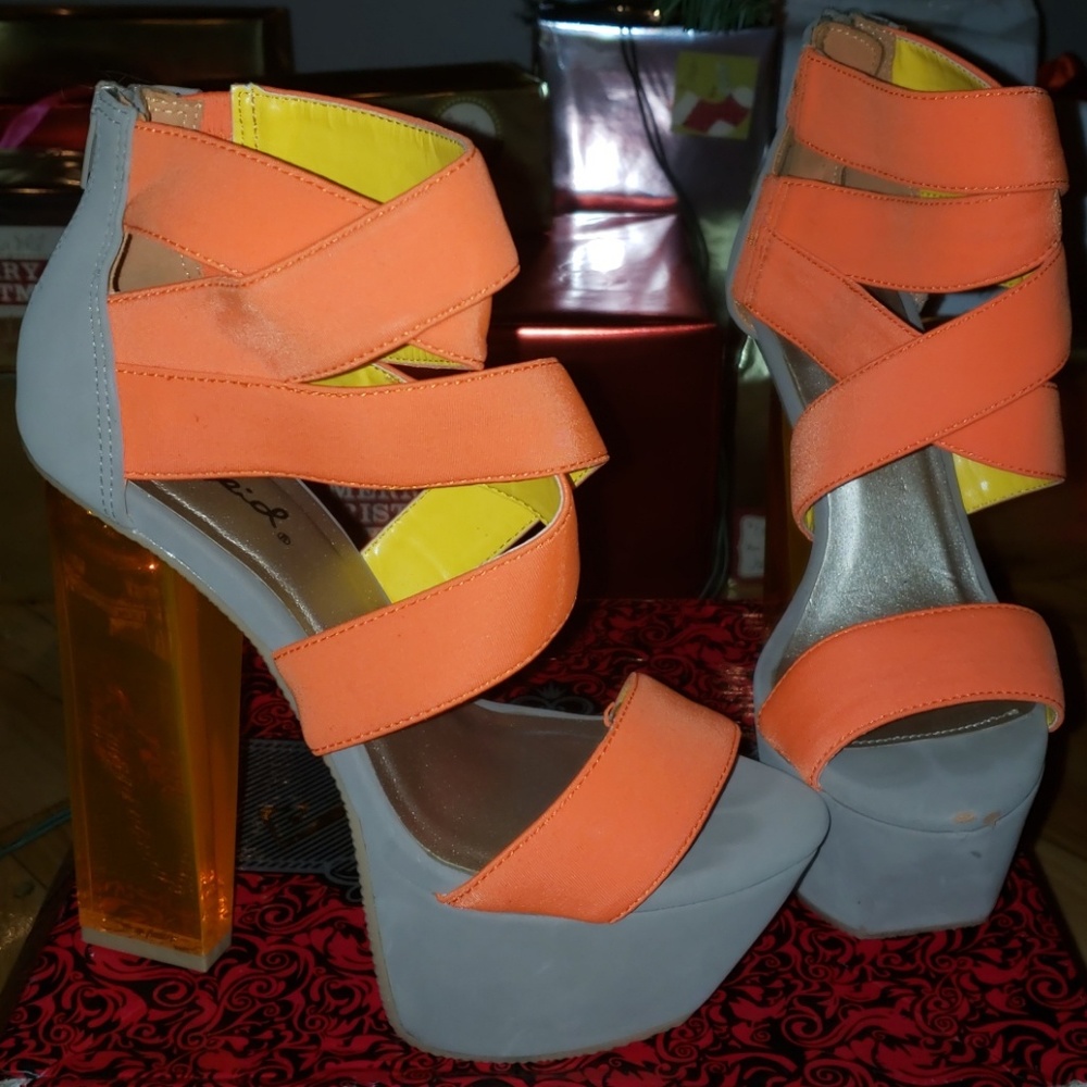 Platform heels.